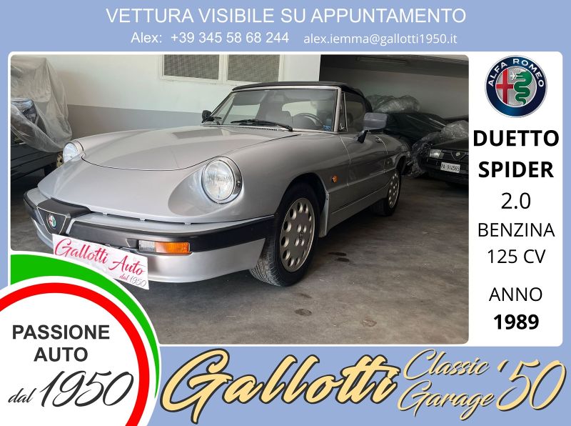 Alfa Romeo DUETTO 05/1989 Usato a Gallarate | Gallotti Auto